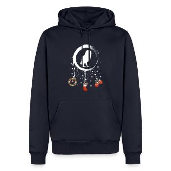 Eule Weihnachten Weihnachtstraumfänger - Männer Premium Bio Hoodie - Navy - Vorne - Nico (187cm)