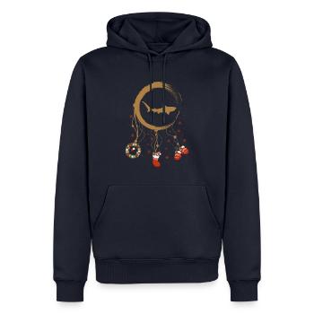 Tigerhai Weihnachten Weihnachtstraumfänger - Männer Premium Bio Hoodie - Navy - Vorne - Nico (187cm)