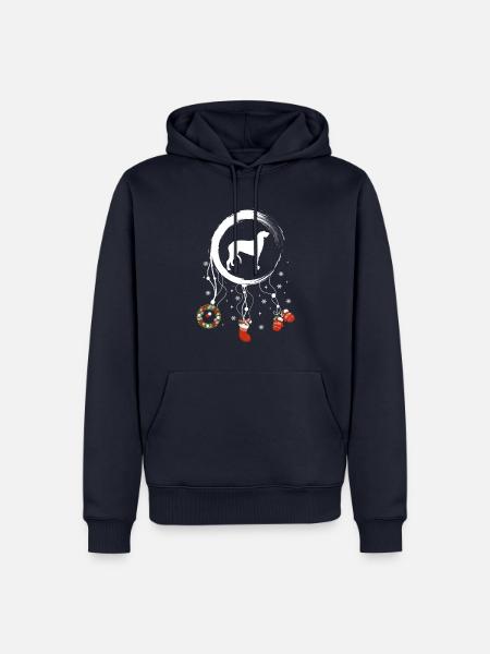 Schottischer Deerhound Weihnachten Weihnachtstraum - Männer Premium Bio Hoodie - Navy