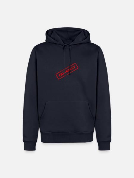 Stempel Trinkfest Rot - Männer Premium Bio Hoodie - Navy
