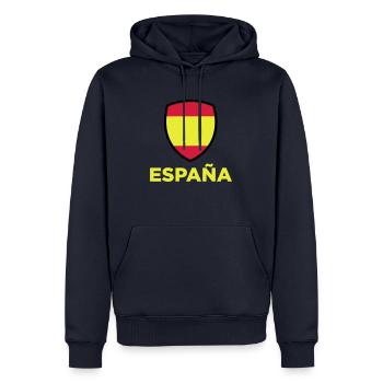 Drapeau national d'Espagne - Sweat à capuche Premium bio Homme - bleu marine - Devant - Nico (187cm)