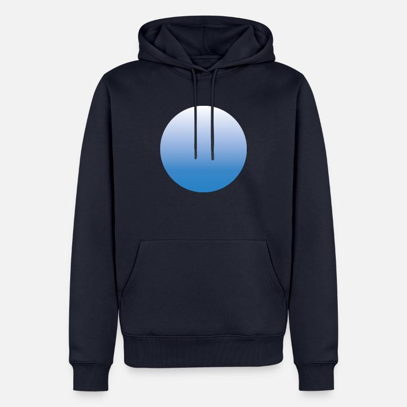 Soleil bleu avec dégradé 02 - Sweat à capuche Premium bio Homme - bleu marine