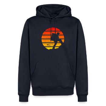 Mountain Hiking Mountains Mountaineering Hiking Mountains - Men’s Premium Organic Hoodie - navy - Front - Nico (187cm)