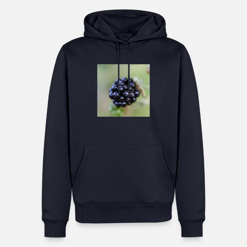 Brombeere Brombeeren Beeren Früchte - Männer Premium Bio Hoodie - Navy