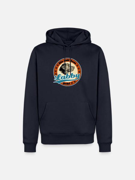 Die mit dem Labby - Männer Premium Bio Hoodie - Navy