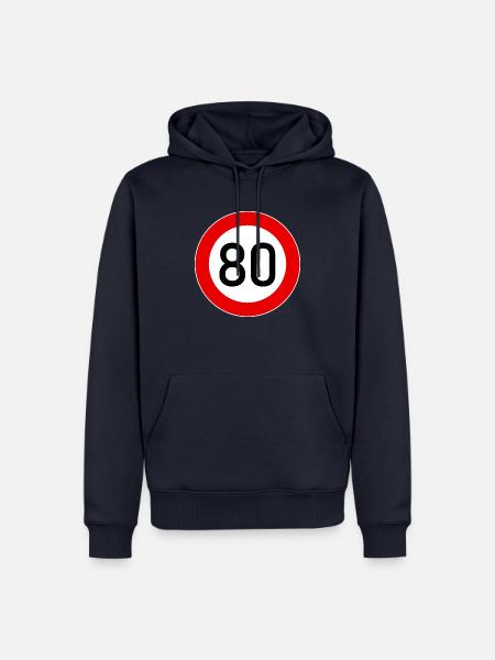 Tempo 80 - Männer Premium Bio Hoodie - Navy
