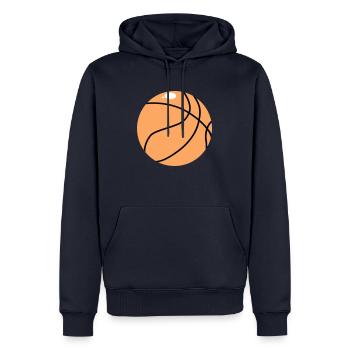 Basket-ball - Sweat à capuche Premium bio Homme - bleu marine - Devant - Nico (187cm)