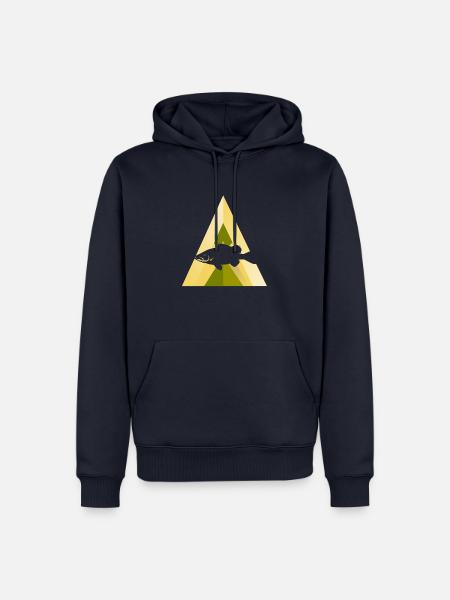 Fischen Fischarten Angelrute - Männer Premium Bio Hoodie - Navy