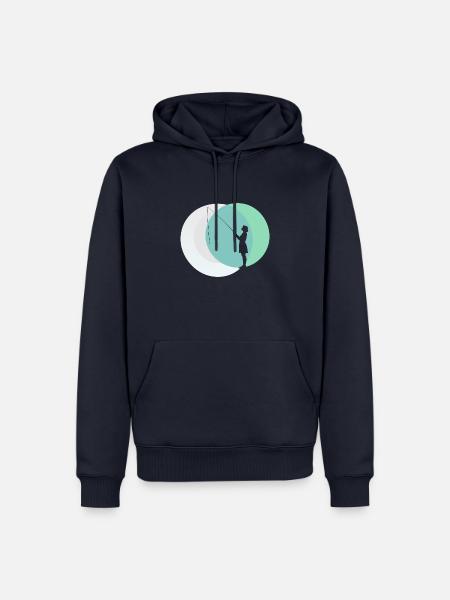 Magnetfischen See Fund - Männer Premium Bio Hoodie - Navy