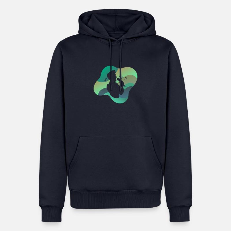 Chant Chorale Karaoké - Sweat à capuche Premium bio Homme - bleu marine