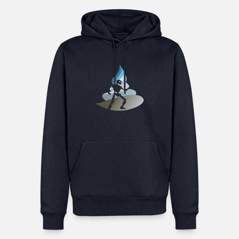 Robot Cyborg Tech - Sweat à capuche Premium bio Homme - bleu marine