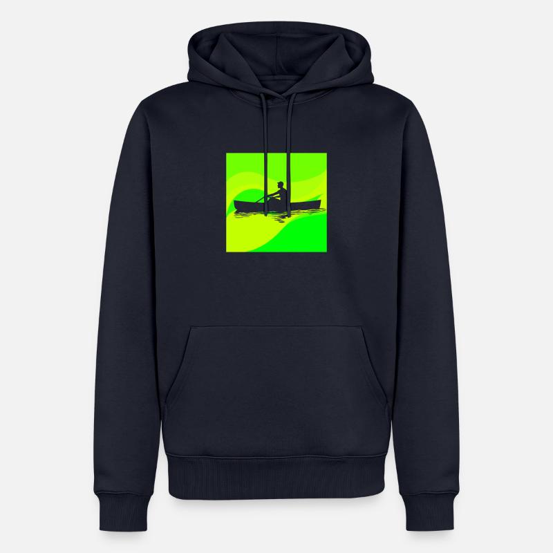 Équipe d’aviron - Sweat à capuche Premium bio Homme - bleu marine