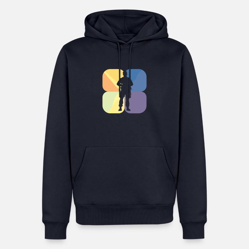Beamter Polizei Verbrechensbekaempfung - Männer Premium Bio Hoodie - Navy