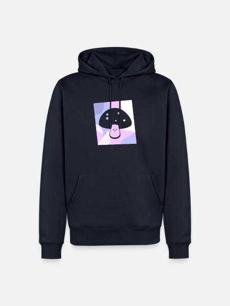 Vegetarisch Essbar Spore - Männer Premium Bio Hoodie - Navy