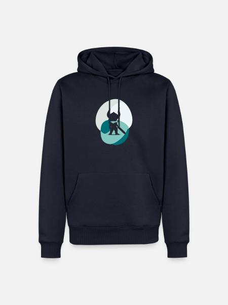 Wikinger Geschichte Nordmaenner - Männer Premium Bio Hoodie - Navy