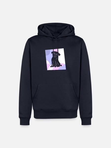 Mops Koeter Bulldogge - Männer Premium Bio Hoodie - Navy