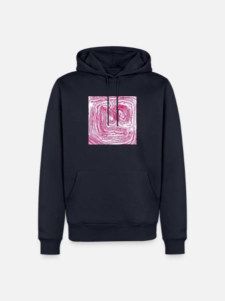 Verlauf verloren - Männer Premium Bio Hoodie - Navy