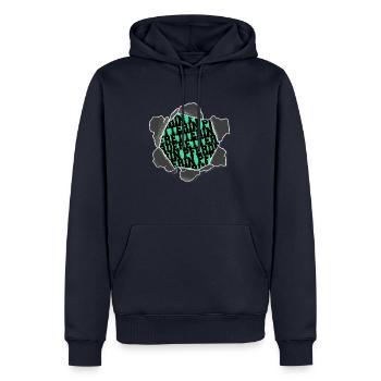 tierschützer schwein isländer umweltschutz brauner - Männer Premium Bio Hoodie - Navy - Vorne - Nico (187cm)