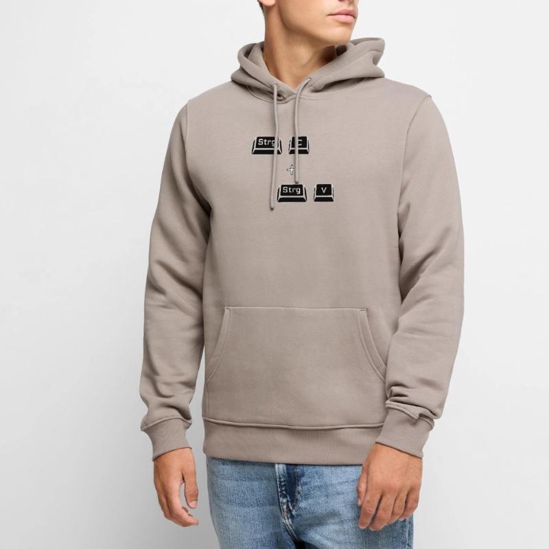 Ctrl c Ctrl v Keyboard Computer Copy Gift Men’s Premium Organic Hoodie