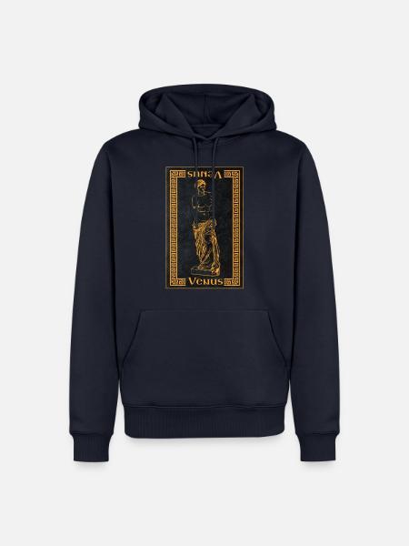 Venus Göttin der Liebe und Schönheit griechische M - Männer Premium Bio Hoodie - Navy