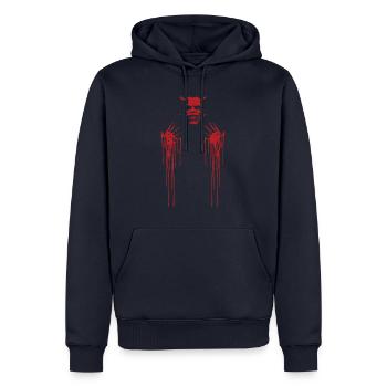 The Black Phone (The Grabber) - Men’s Premium Organic Hoodie - navy - Front - Nico (187cm)