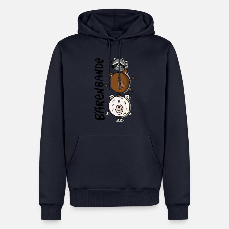 Bärenbande - Männer Premium Bio Hoodie - Navy