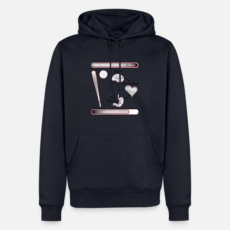 Baseball Decision Loading 77% - Männer Premium Bio Hoodie - Navy