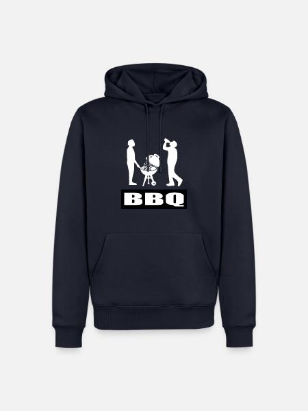 BBQ - Männer Premium Bio Hoodie - Navy