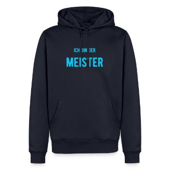 Meister Handwerk Bastler - Männer Premium Bio Hoodie - Navy - Vorne - Nico (187cm)