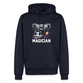 Trust Me I'm A Magician Funny Wizzard Magic Show - Men’s Premium Organic Hoodie - navy - Front - Nico (187cm)
