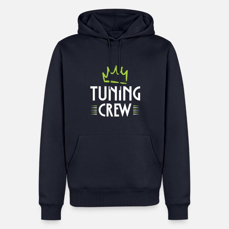 Équipe de réglage - Sweat à capuche Premium bio Homme - bleu marine