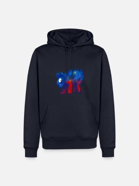 Buntes Tier - Männer Premium Bio Hoodie - Navy