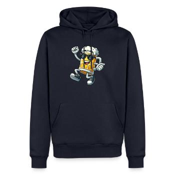 tanzendes Bier - Männer Premium Bio Hoodie - Navy - Vorne - Nico (187cm)