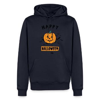 Joyeux Halloween 4 - Sweat à capuche Premium bio Homme - bleu marine - Devant - Nico (187cm)