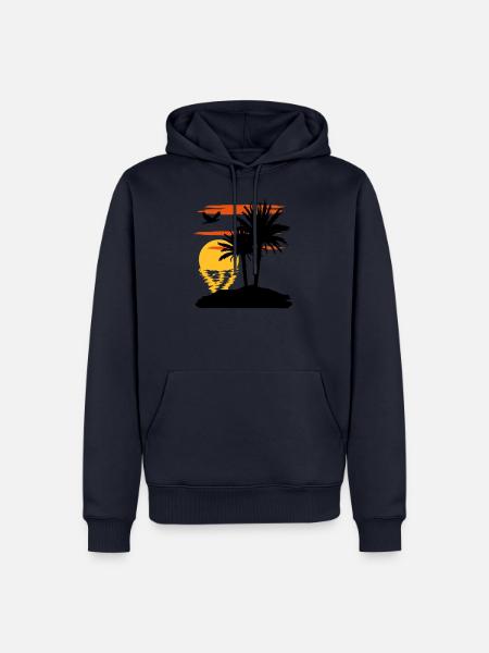 Sonnenuntergang - Sunset - Men’s Premium Organic Hoodie - navy
