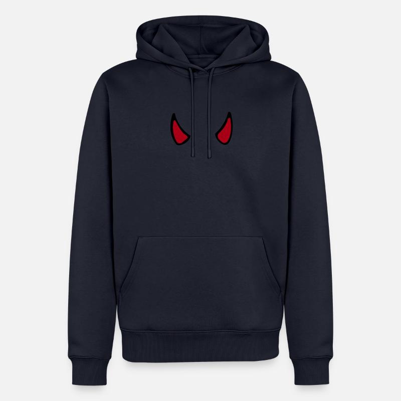 diable - Sweat à capuche Premium bio Homme - bleu marine
