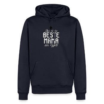 Das ist die beste Mama der Welt - Männer Premium Bio Hoodie - Navy - Vorne - Nico (187cm)