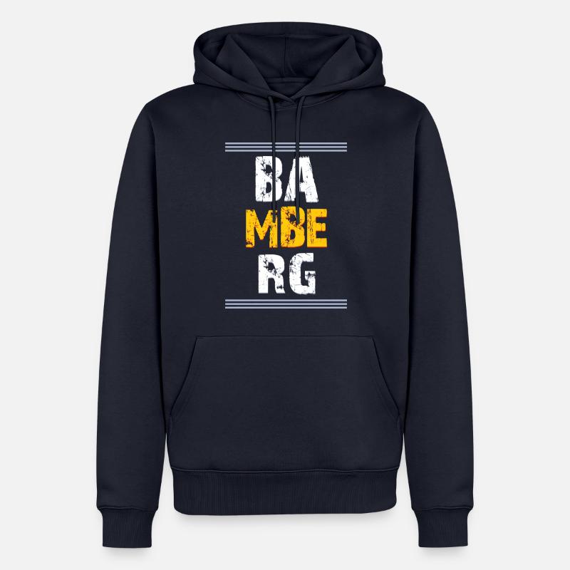 Bamberg an der Regnitz - Männer Premium Bio Hoodie - Navy