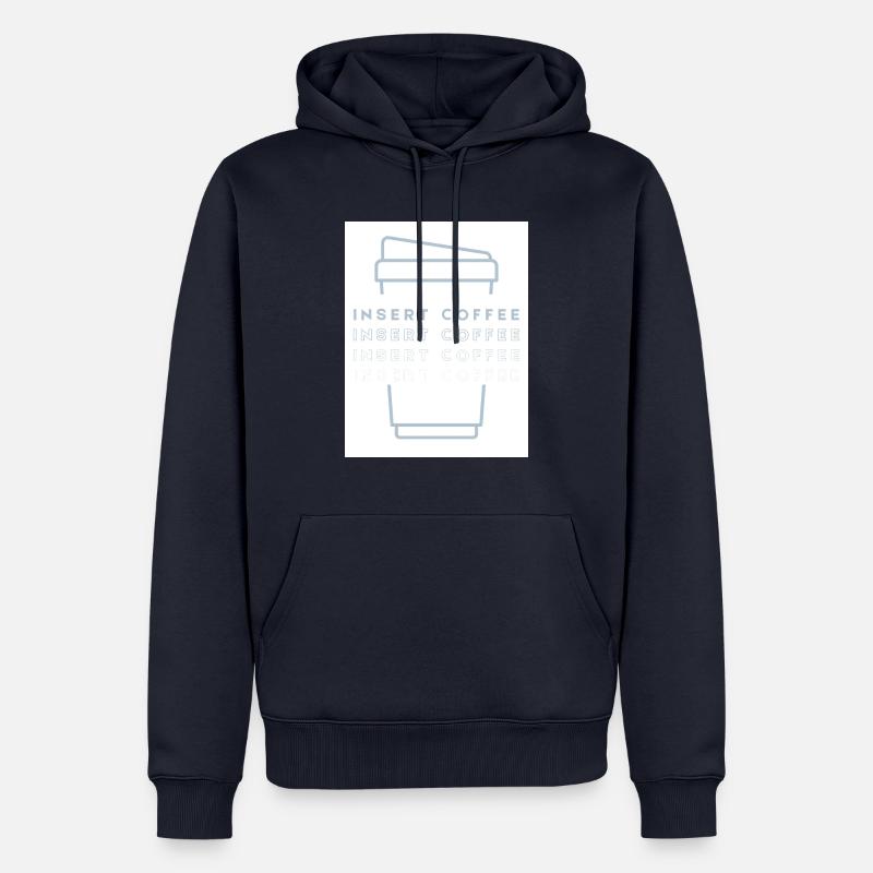 Insert Coffee Cup 2 LHBPHBBWT - Männer Premium Bio Hoodie - Navy