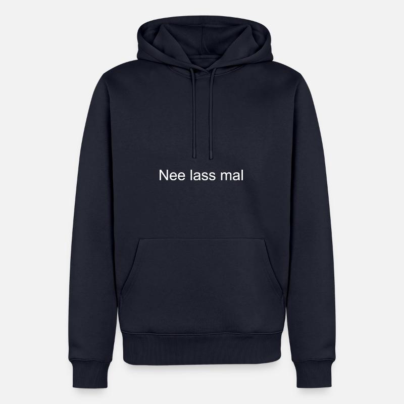 Nee lass mal - Männer Premium Bio Hoodie - Navy