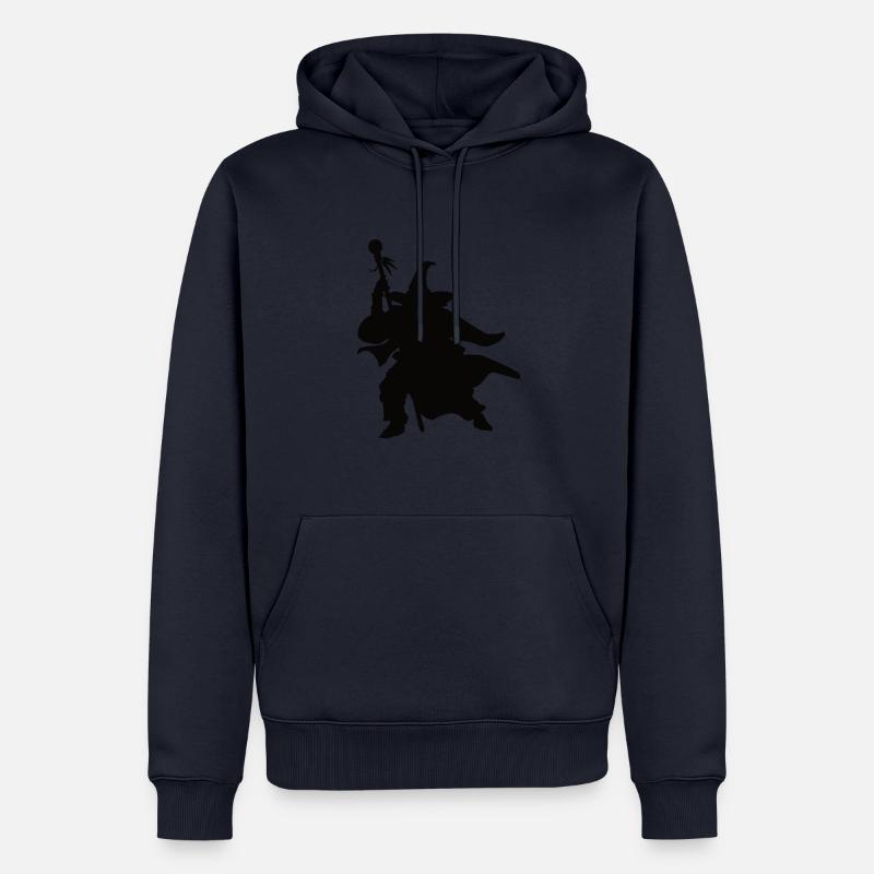 Conception de Silhouettes de magicien magicien - Sweat à capuche Premium bio Homme - bleu marine