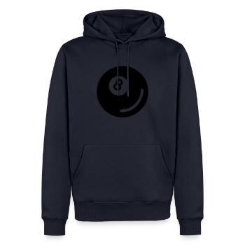 Billardkugel 01 - Männer Premium Bio Hoodie - Navy - Vorne - Nico (187cm)