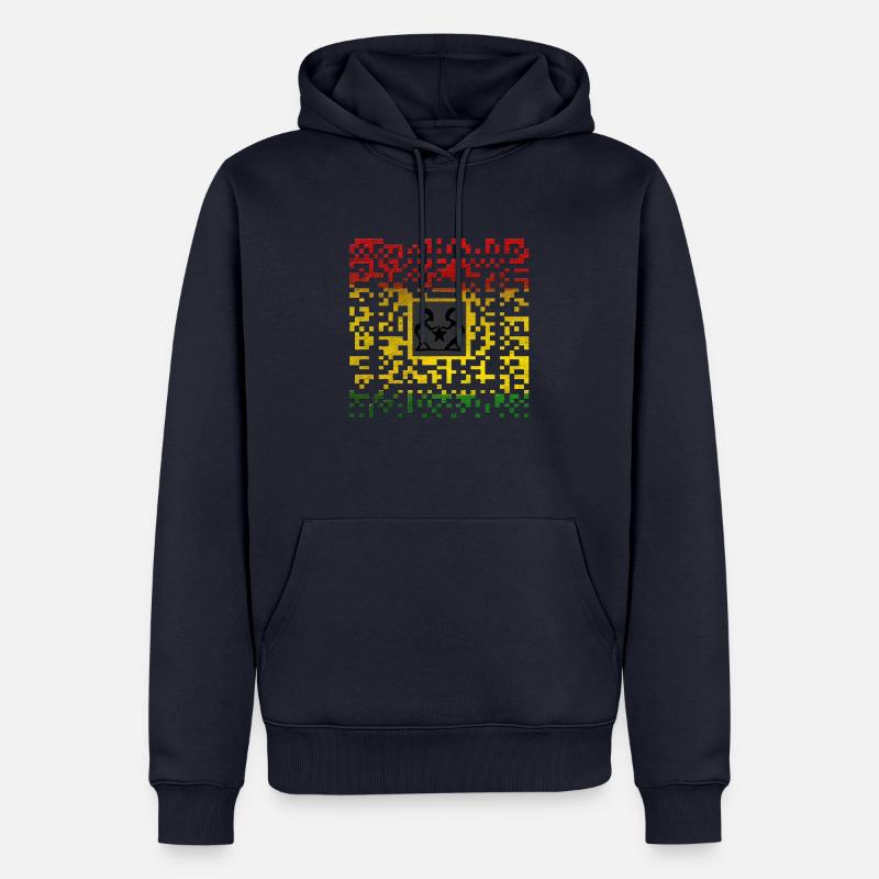 Reggae Code - Sweat à capuche Premium bio Homme - bleu marine