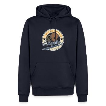 Cane 9 2 - Männer Premium Bio Hoodie - Navy - Vorne - Nico (187cm)