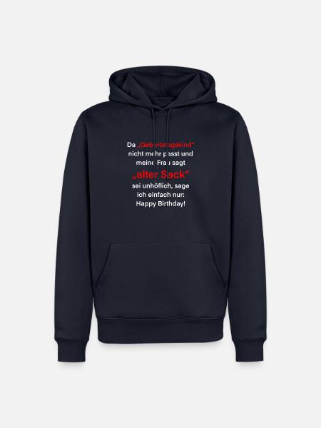alter sack - Männer Premium Bio Hoodie - Navy