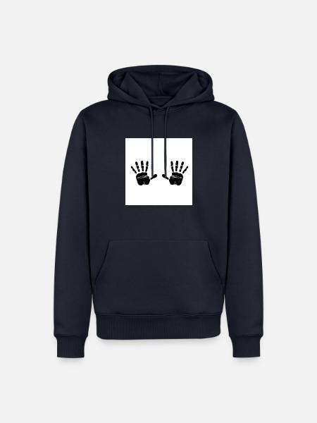 Doppel Händes - Männer Premium Bio Hoodie - Navy