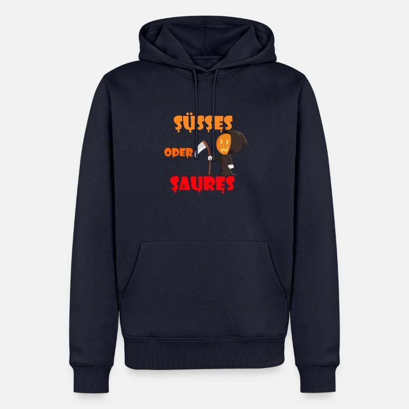 Halloween - Süßes oder Saures - Männer Premium Bio Hoodie - Navy