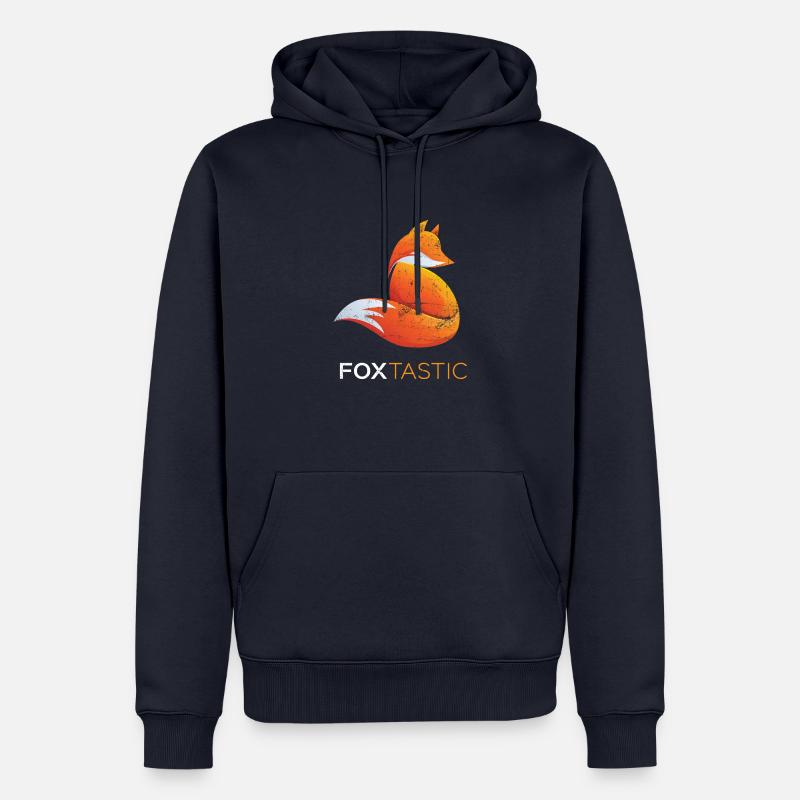 Renards renards Foxtastic - Sweat à capuche Premium bio Homme - bleu marine