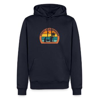 Christmas Nativity with Jesus - Worthy Of All Ador - Men’s Premium Organic Hoodie - navy - Front - Nico (187cm)