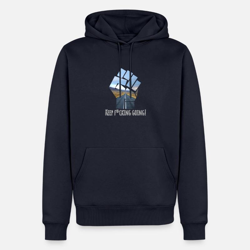 Keep F*cking Going! - Männer Premium Bio Hoodie - Navy